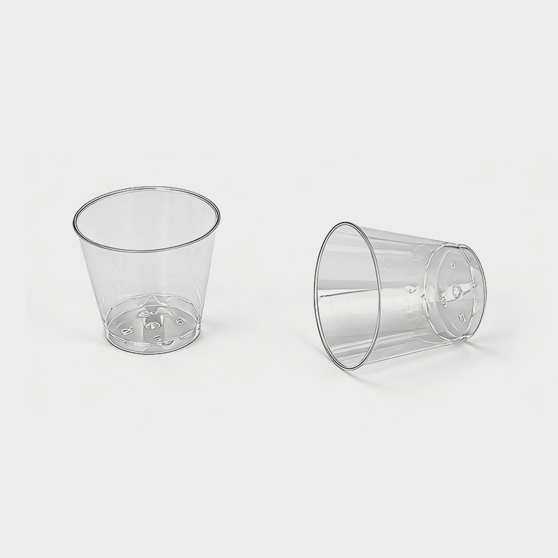 Transparent vinglass engangs plastkopp for matkvalitet