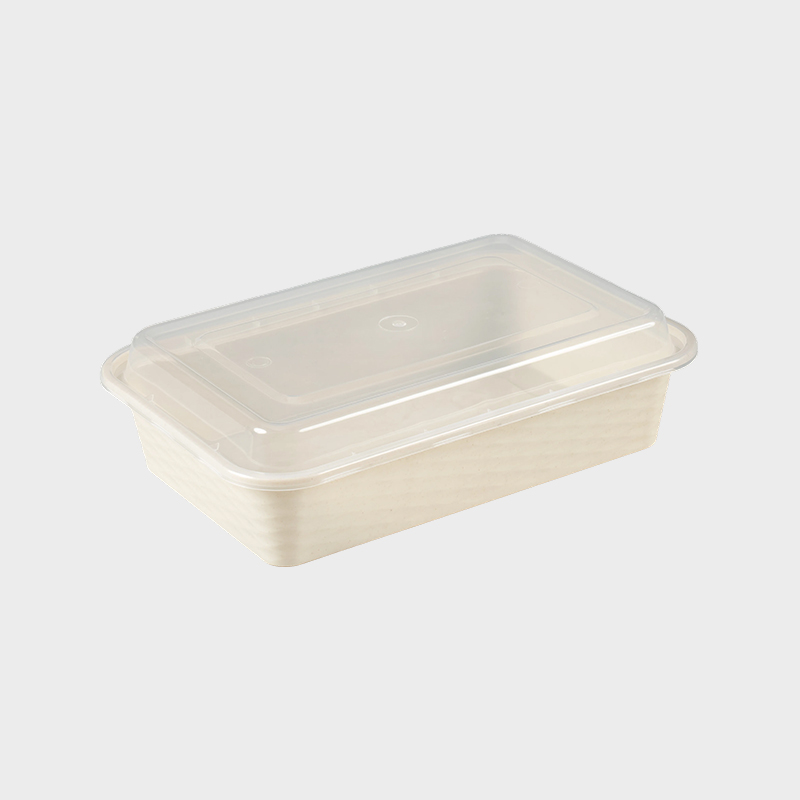 Svart bunn gjennomsiktig lokk plastmatboks PFK001