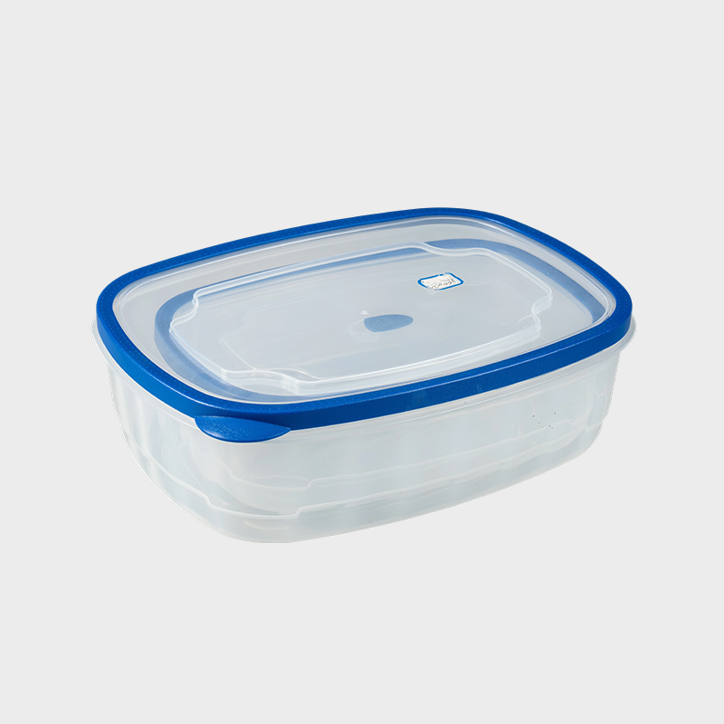 PFT005 Kommersiell langvarig rektangulær PP+TPR matkonserveringsbeholder 2-pakningssett med overstøpte ventilerte lokk (3700ml + 6800ml)