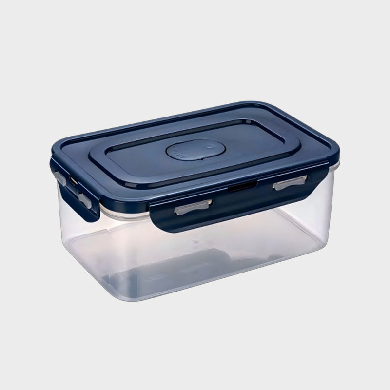 PFS002 1420 ml rektangulær PP-matoppbevaringsbeholder med 4-siders ventilert lokk